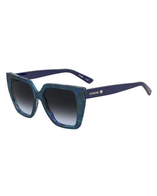 Moschino Blue Round Sunglasses