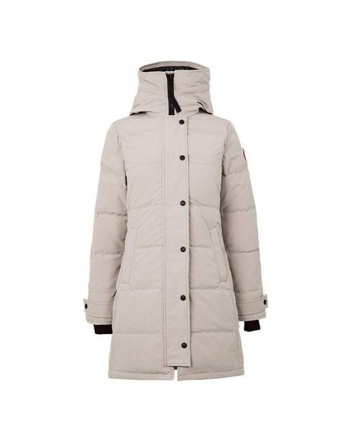 Canada Goose Natural Shelburne Water Resistant Arctic Tech Duck Down Mid-Length Hooded Parka