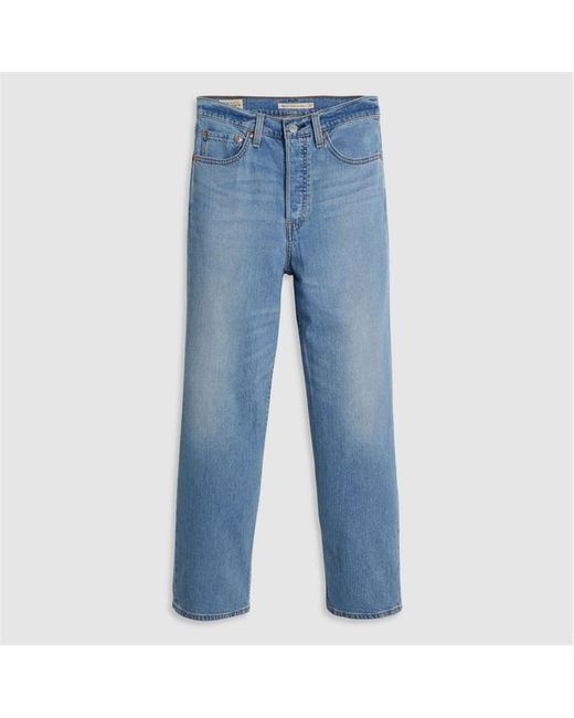 Levi's Blue Ribcage Straight Ankle Jeans