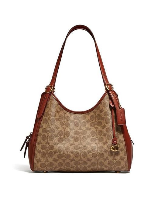 COACH Brown Lori Shoulder Bag