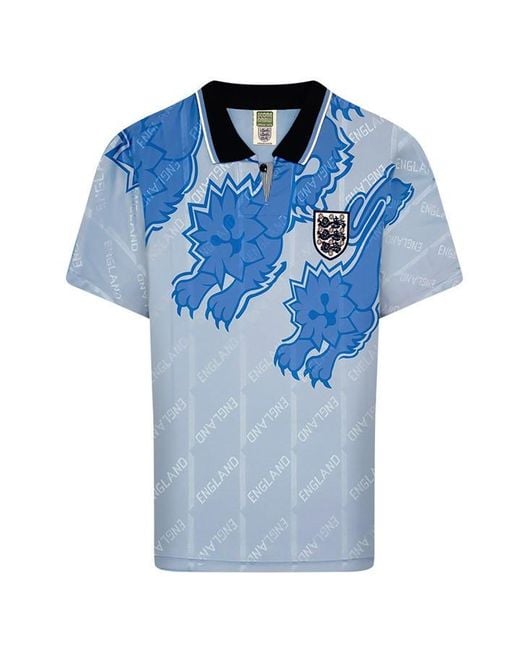 Score Draw Blue England Third Shirt 1993 for men