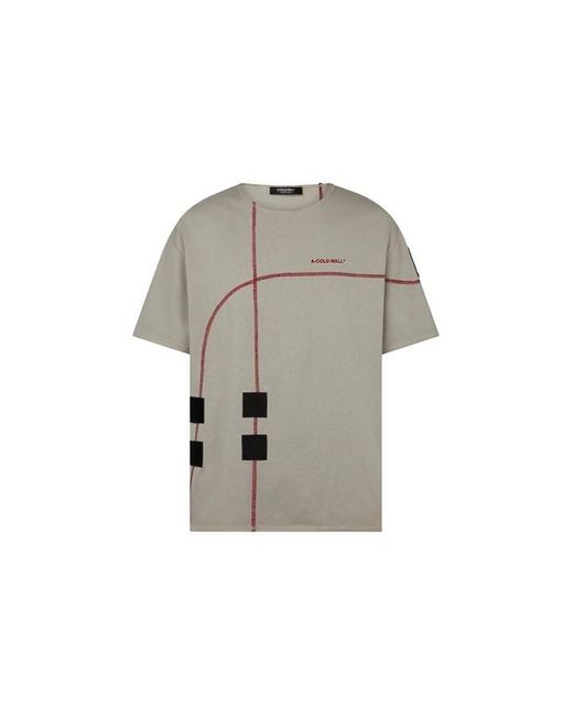 A_COLD_WALL* Gray Acw Intersect Tee Sn42 for men