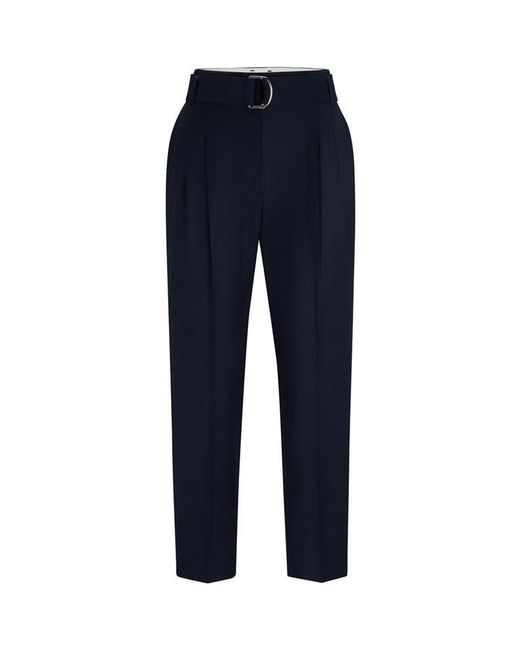 Boss Blue Tapiah1 Straight Trousers