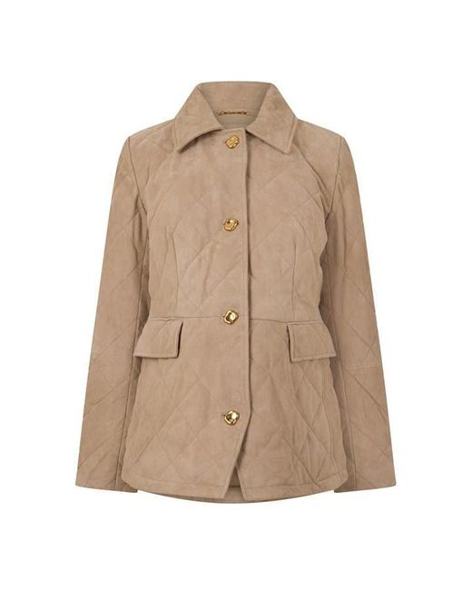 Donna Karan Natural Quilted Jacket