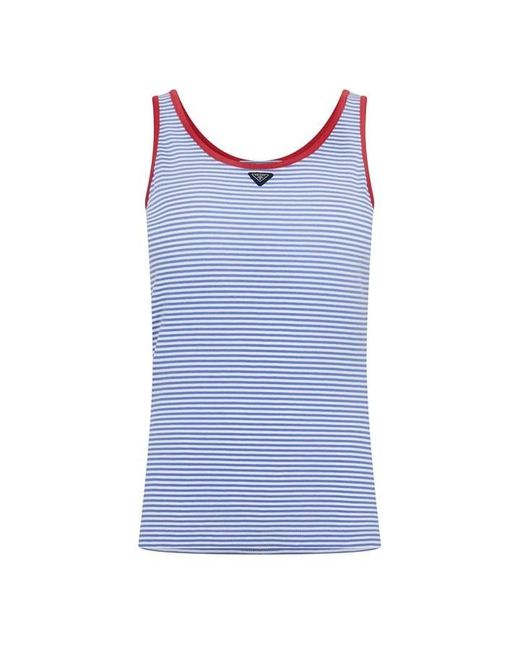 Prada Blue Stripe Tank Vest