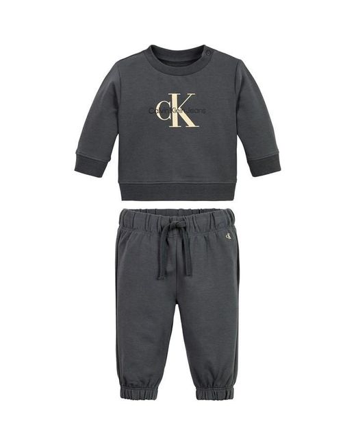 Calvin Klein Black Monogram Cn Sweatshirt Set