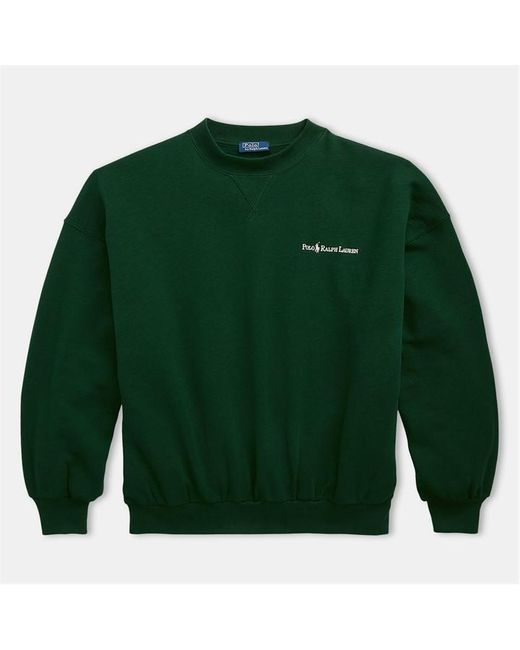 Polo Ralph Lauren Green Script Logo Crew Sweater