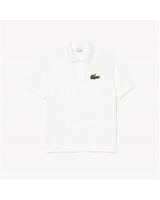 Lacoste White Robert Georges Core Polo Shirt for men