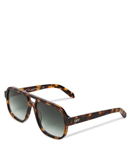 Off-White c/o Virgil Abloh Metallic Off Forks Sunglasses 99