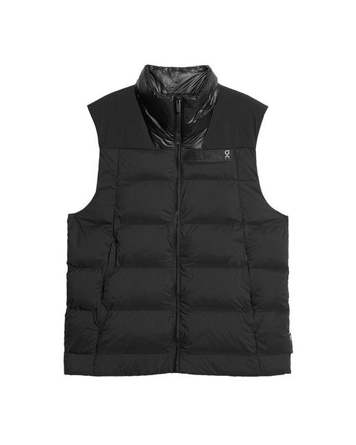 On Shoes Black Challenger Recycled Insulati Sleeveless Gilet for men