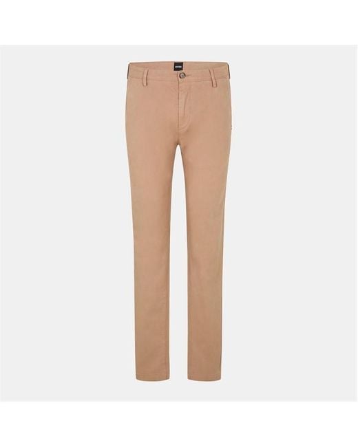 Boss Natural Straight Leg Trousers for men