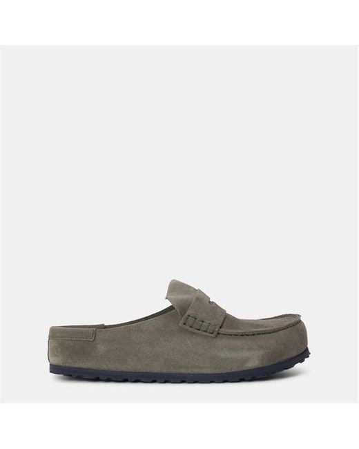 Birkenstock Gray Naples Clogs for men