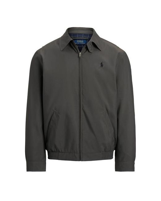Polo Ralph Lauren Gray Bi-Swing Cotton Water Resistant Harrington Jacket for men