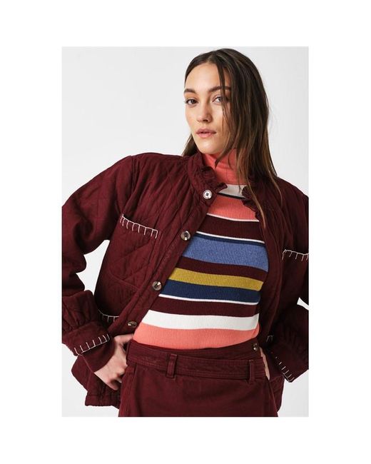 seventy + mochi Red Pablo Quilted Jacket