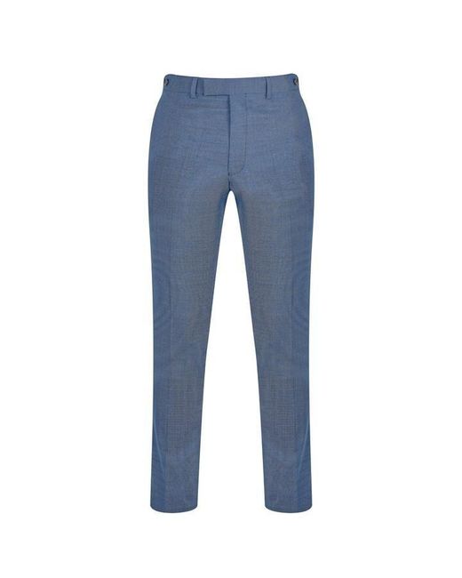 Richard James Blue Wilder Tailored Fit Birdseye Suit Trousers for men