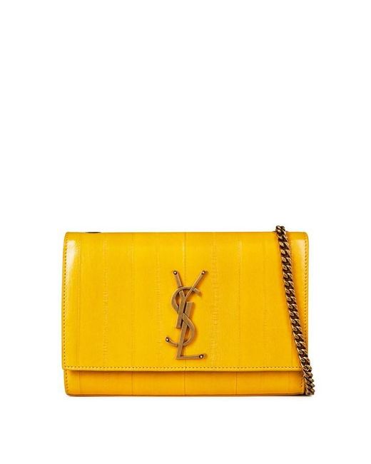 Saint Laurent Yellow Kate Small Chain Shoulder Bag