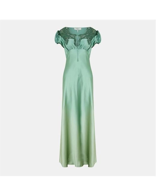 Chloé Green Silk Long Maxi Dress