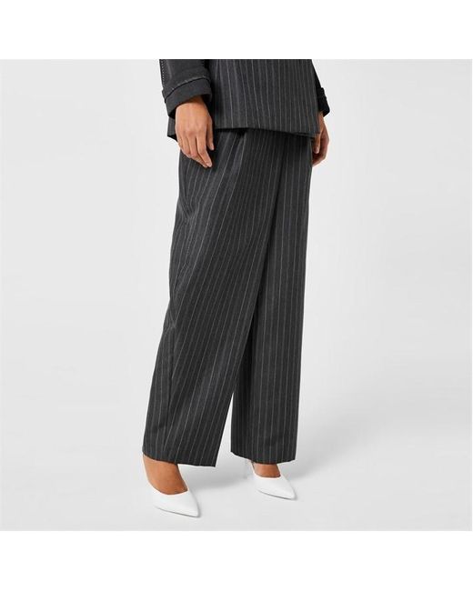 Jonathan Simkhai Black Tayler Pinstripe Trousers