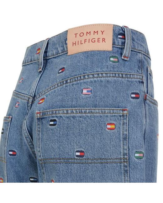 tommy embroidered jeans