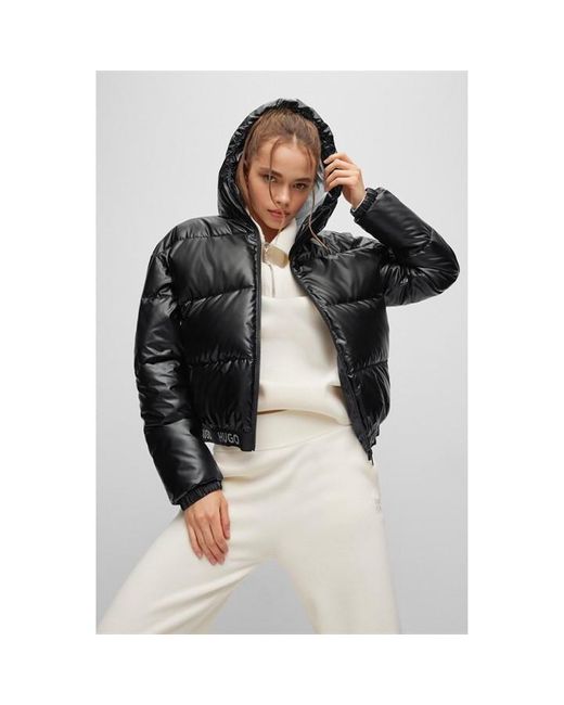 HUGO Black Faryne Puffer Jacket