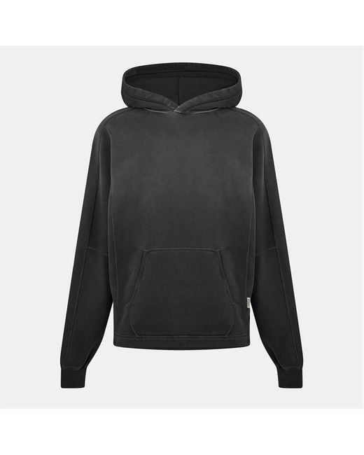 Represent Black Rep Stepped Detail Relaxed Fit Hoodie for men