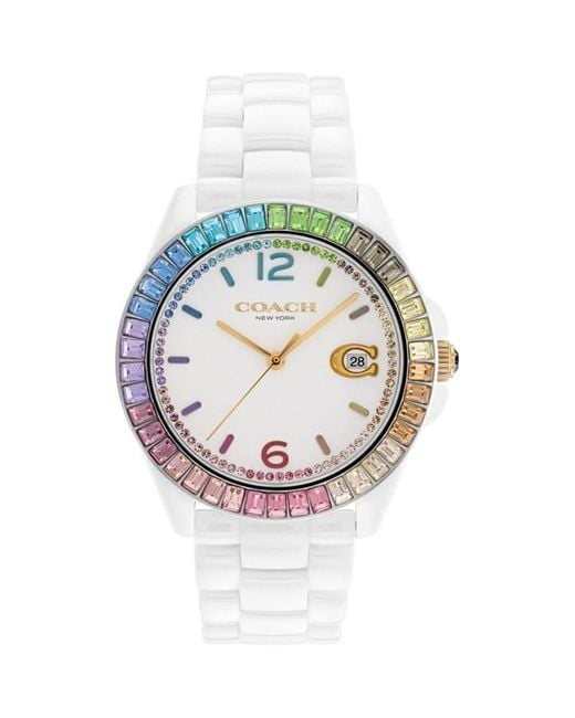 COACH Metallic Grayson Ceramic Watch