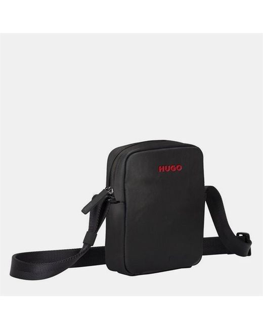 HUGO Black Harry Zipped Cross Body Bags for men