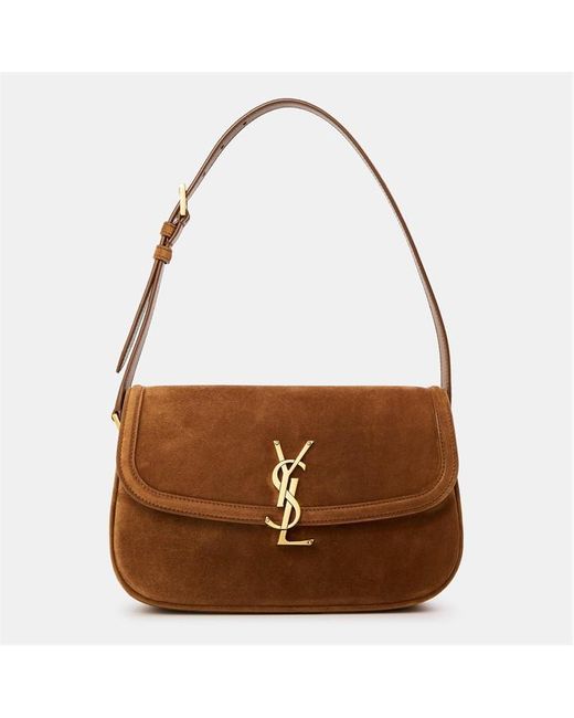 Saint Laurent Brown Solferino Shoulder Bag