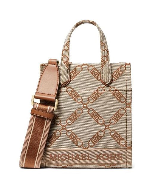 MICHAEL Michael Kors Gigi Extra Small Cross body Bag in Brown Lyst UK