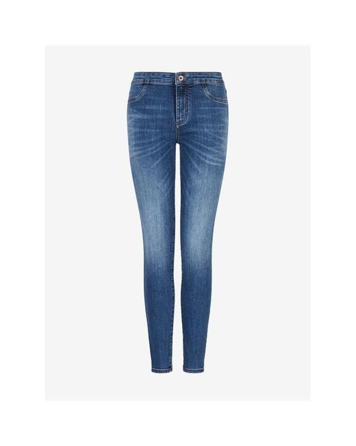 ARMANI EXCHANGE Blue J12 Lift Up Jeans