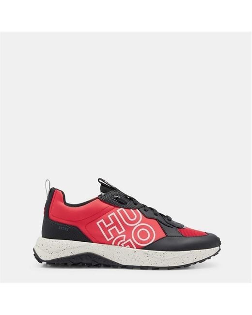 HUGO Pink Kane Court Trainers for men