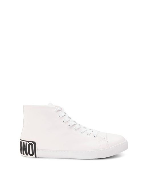 Moschino White Court Trainers for men