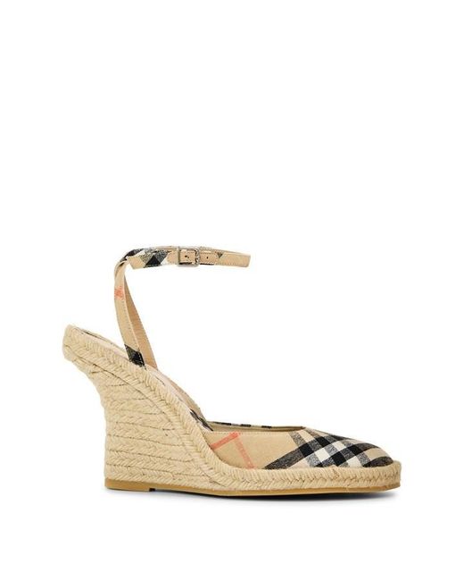 Burberry Metallic Espadrilles