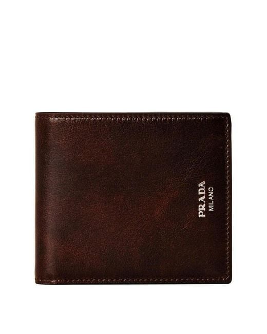 Prada Brown Billfold Sn64 for men