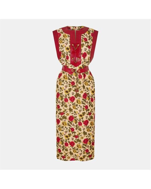 Gucci Metallic Long Flowing Maxi Dress