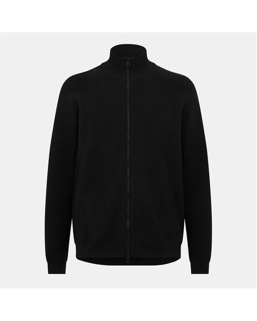 CP COMPANY METROPOLIS Black Zip-Through Knitted Top for men