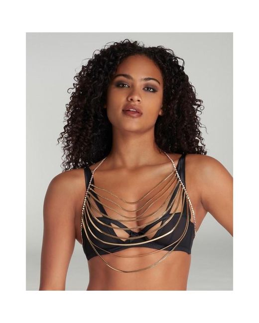 Agent Provocateur Black Florien Chain Bra