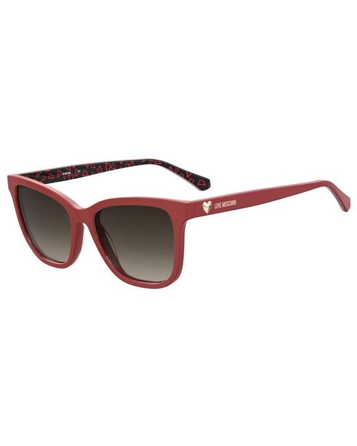 Moschino Red Round Sunglasses