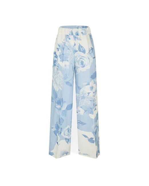 Off-White c/o Virgil Abloh Blue Knitted Trousers