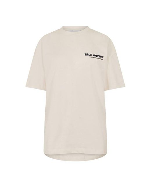 Tala White Motion Graphic Tee