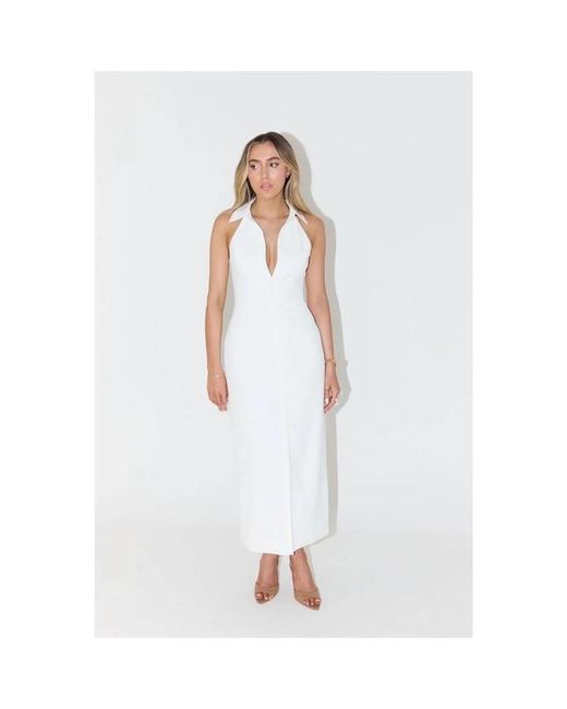 Odd Muse White The Ultimate Muse Collar Maxi Dress