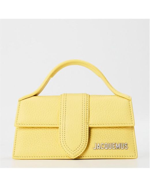 Jacquemus Yellow Plain Leather Le Bambino Crossbody Bag