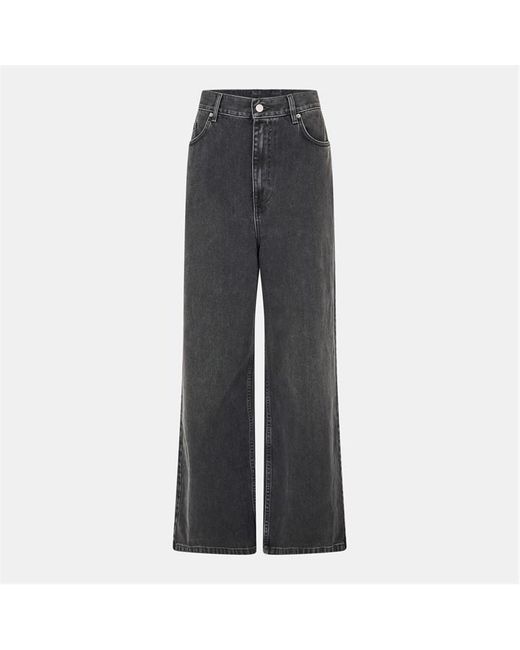 Axel Arigato Gray Clara Wide Leg Jeans