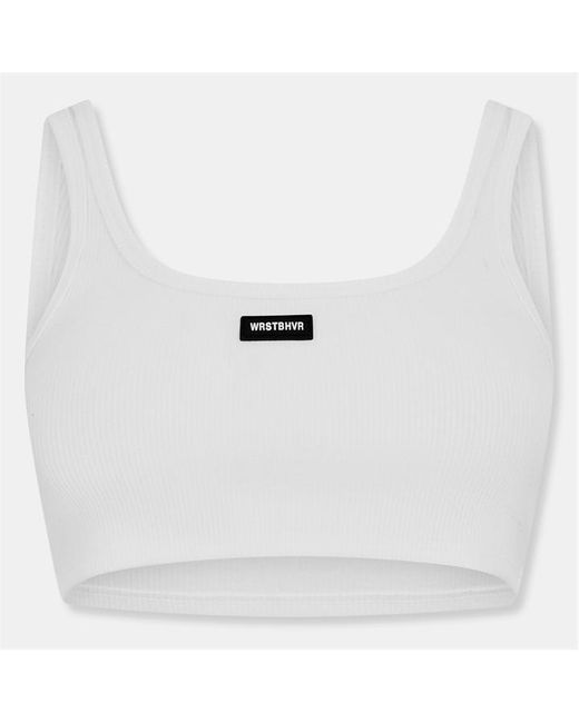 WRSTBHVR Gray Worst B Jetty Strappy Crop Top