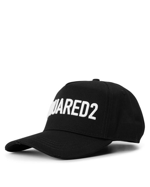 DSquared² Black Dsq Lg Baseball Cap Sn64 for men