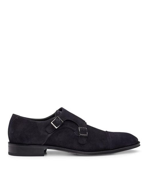 Boss Blue Derrek Monk Sdctly Derby Shoes for men