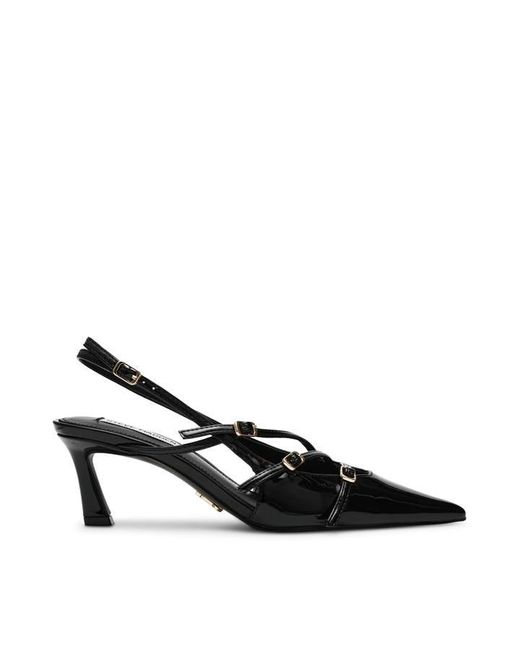 Steve Madden Black Liana Patent Pumps