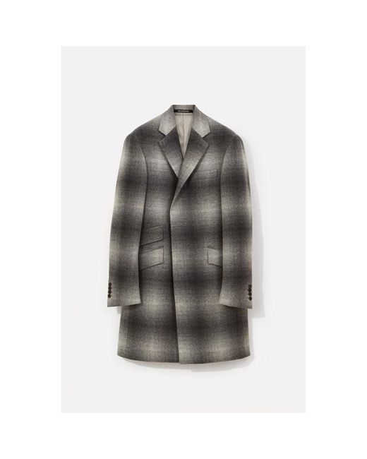 Richard James Gray Richard Check Coat Sn34 for men