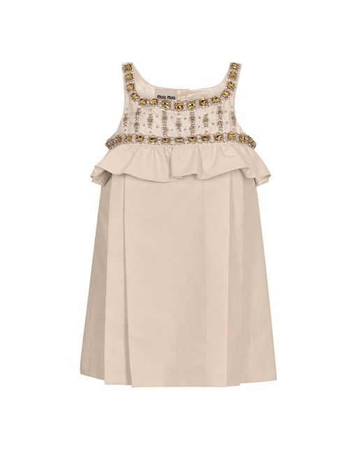 Miu Miu Natural Mini Dress