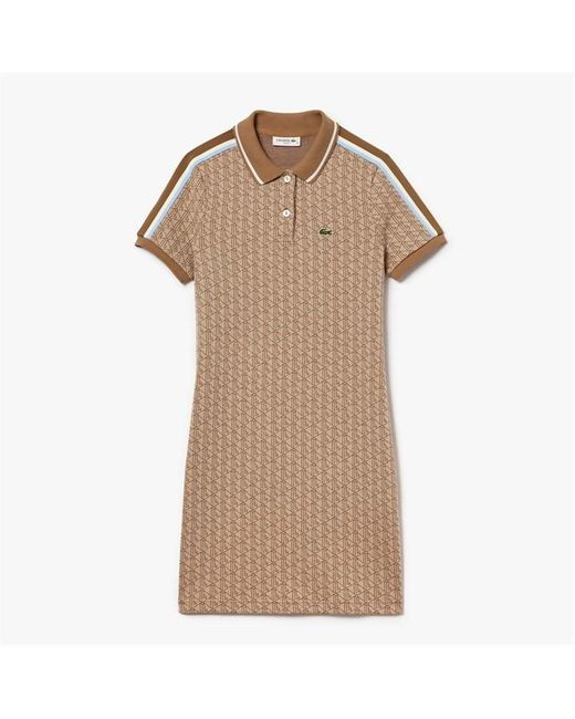 Lacoste Natural Slim-Fit Monogram Jacquard Dress